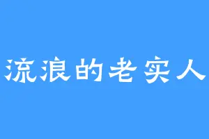 流浪的老实人