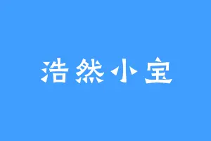 浩然小宝