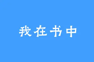 我在书中