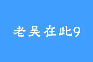 老吴在此9