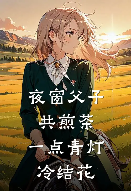 夜窗父子共煎茶,一点青灯冷结花