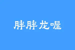 胖胖龙喔