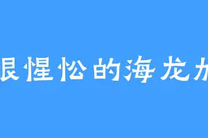 睡眼惺忪的海龙加隆