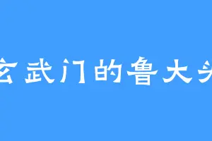 玄武门的鲁大头