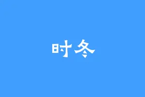 时冬