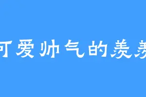 可爱帅气的羡羡