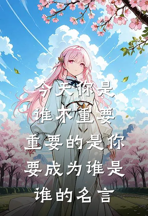 今天你是谁不重要,重要的是你要成为谁是谁的名言