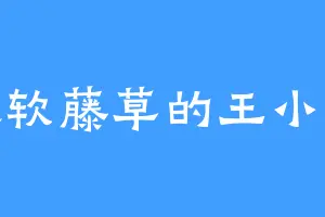 喜欢软藤草的王小晓歆