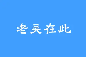 老吴在此